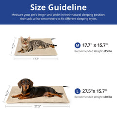 NICREW heating pad in use with a dog enjoying warmth