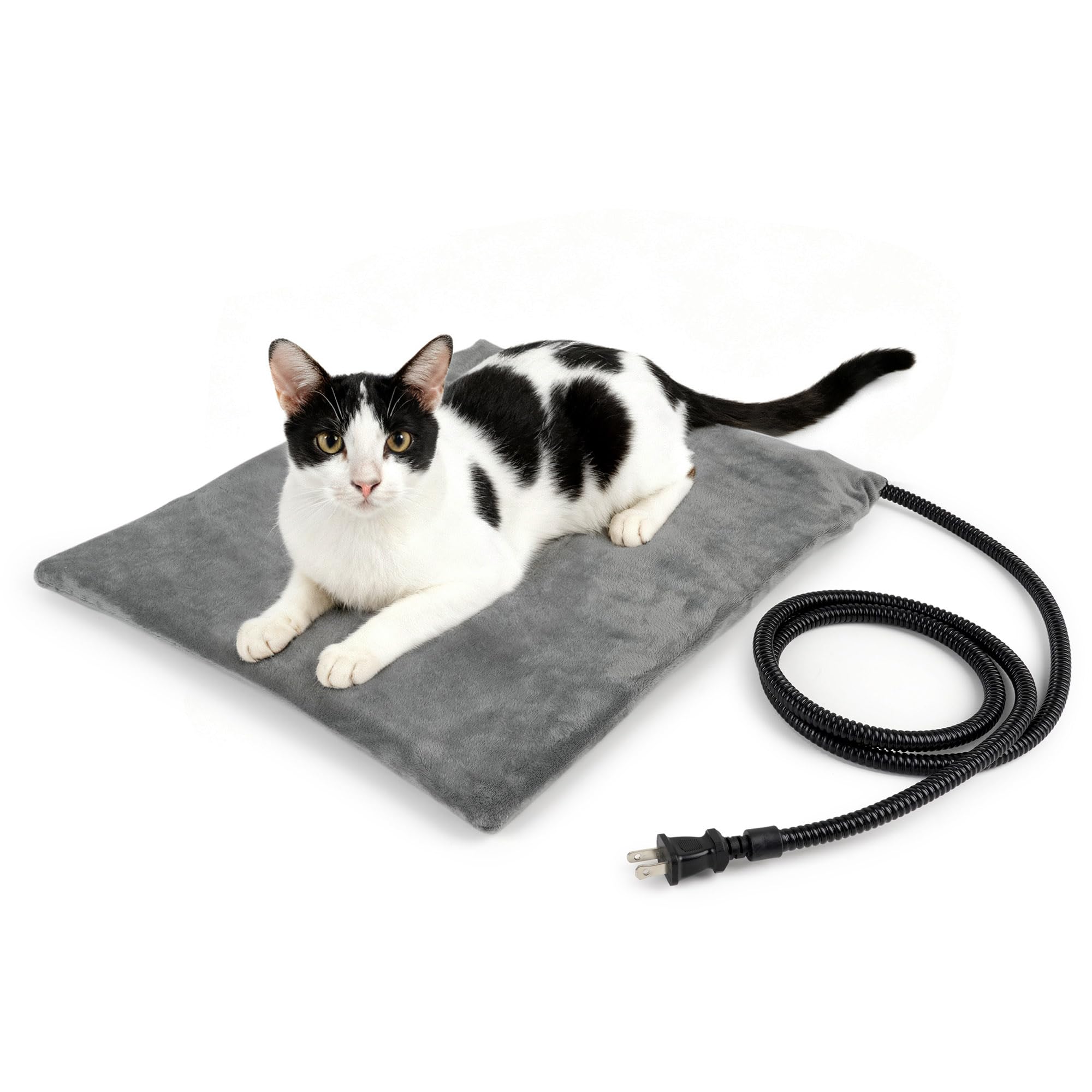NICREW pet heating pad with soft fleece cover for cozy warmth