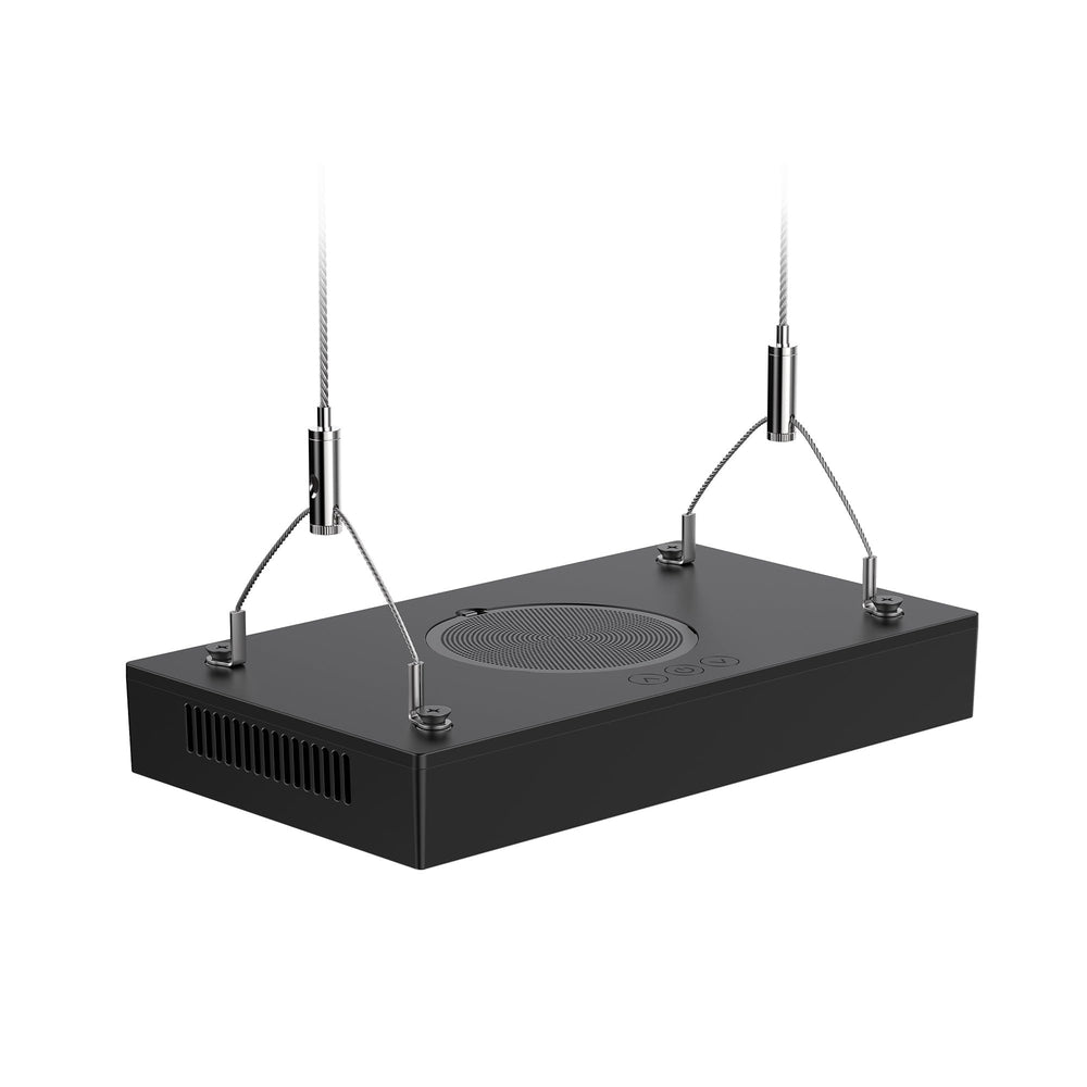 NICREW Reef Light Hanging Kit rimmed-tank setup demonstrates secure suspension