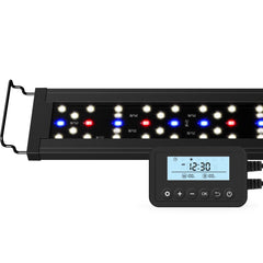 NICREW SkyLED Plus aquarium light front view, full spectrum for plant growth.