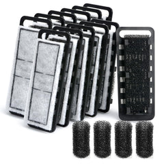 NICREW Slim filter cartridges pack 12, enabling steady mechanical filtration for a clearer tank.