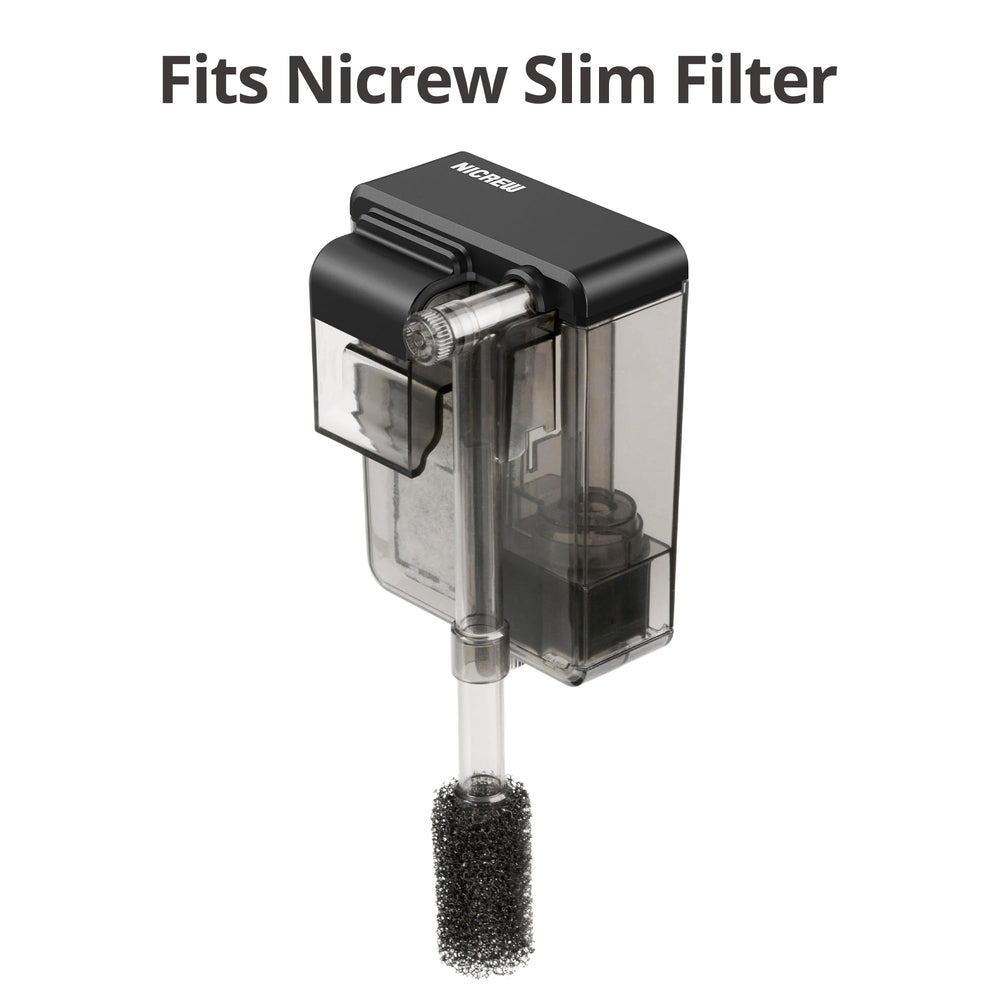 NICREW Slim intake sponges pack 4, protect tank inhabitants while maintaining water flow.