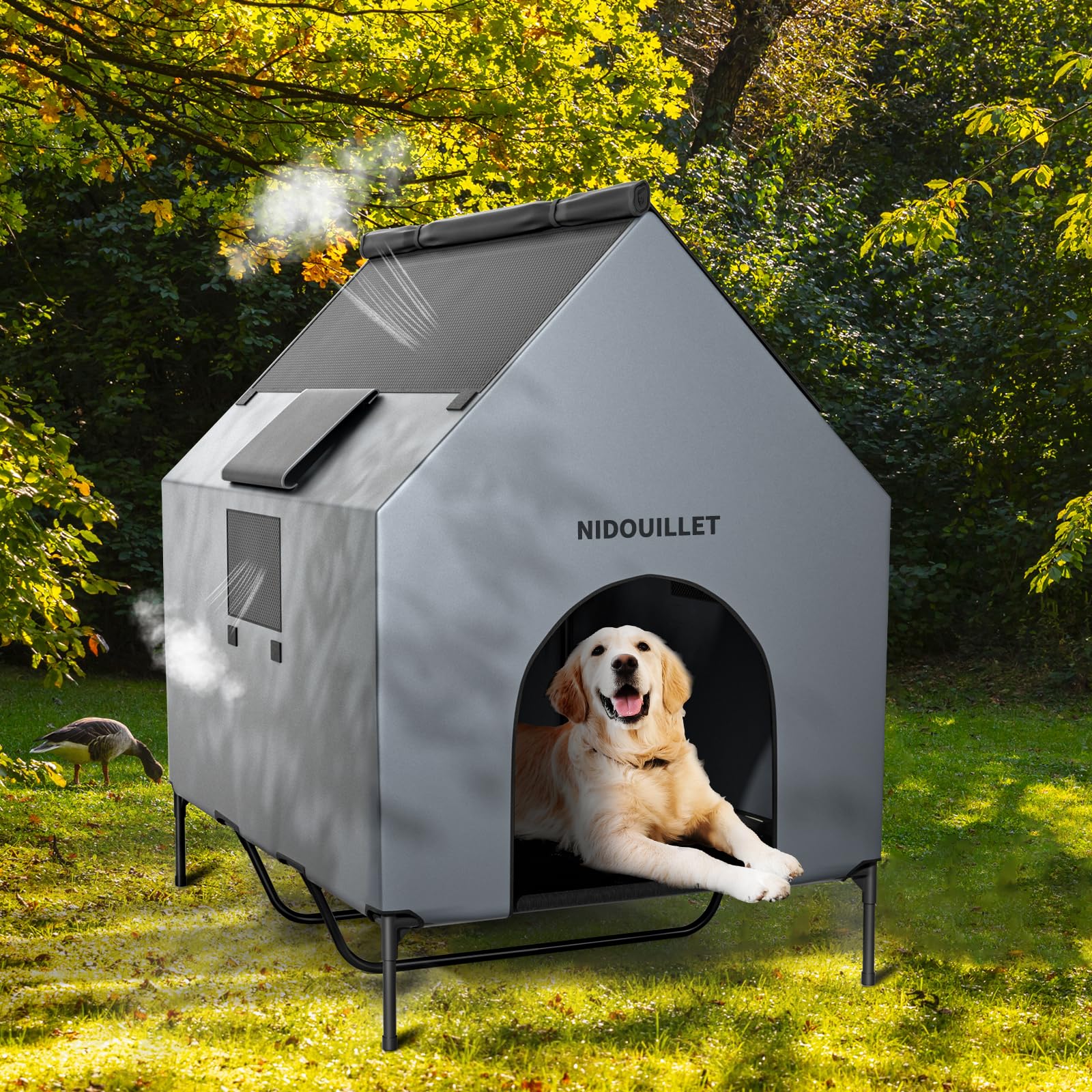 Nidouillet dual ventilation windows improve airflow and interaction.