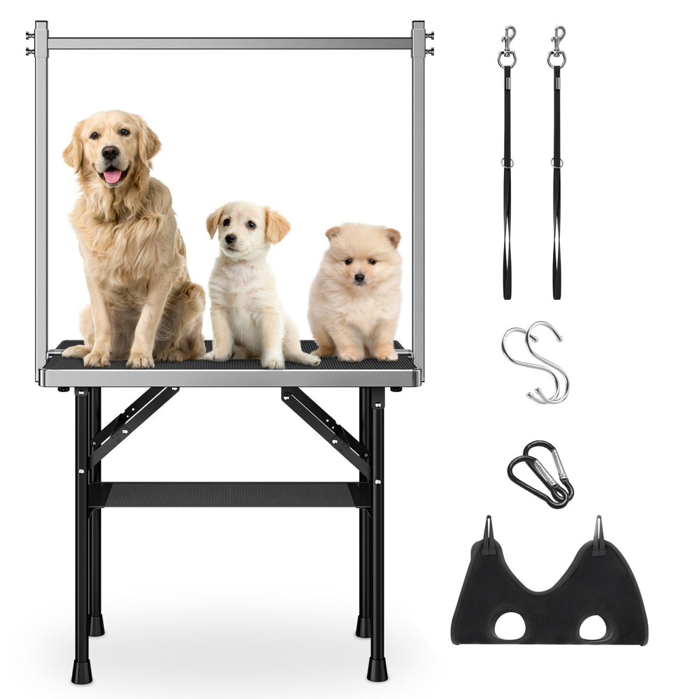 Niffgaff 35.5x23.6 inch tabletop provides ample grooming space