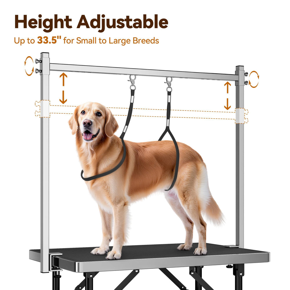 Niffgaff breathable grooming hammock supports comfortable dog positioning