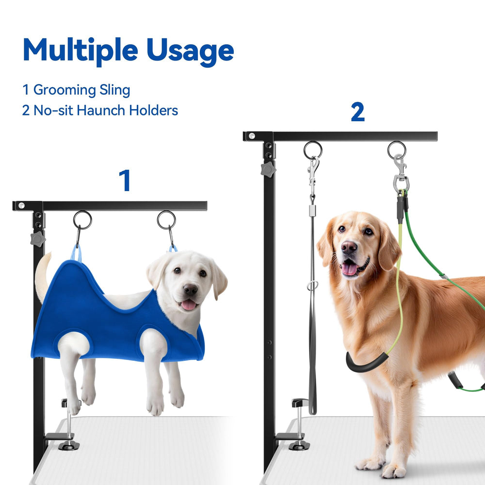 Niffgaff heavy-duty clamp secures dogs up to 50 lbs.