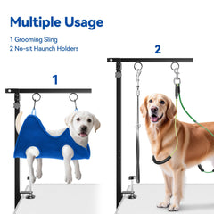 Niffgaff heavy-duty clamp secures dogs up to 50 lbs.