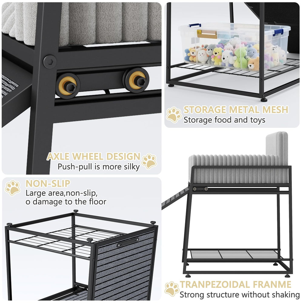 Nigwet Pet Stairs Seat lower storage compartment ready for toys and supplies.