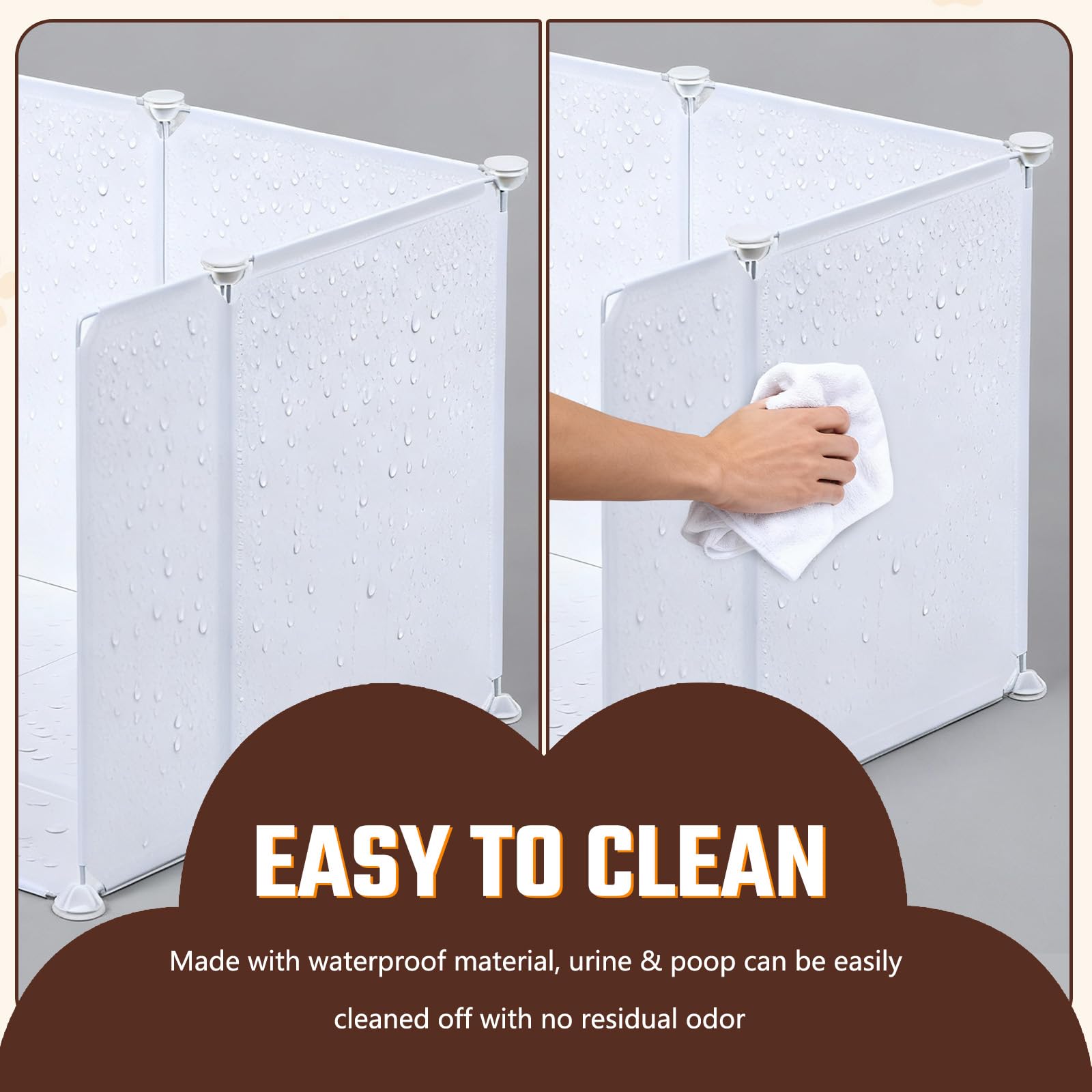 NiidodKatzi space-saving-design folds flat for easy relocation and storage