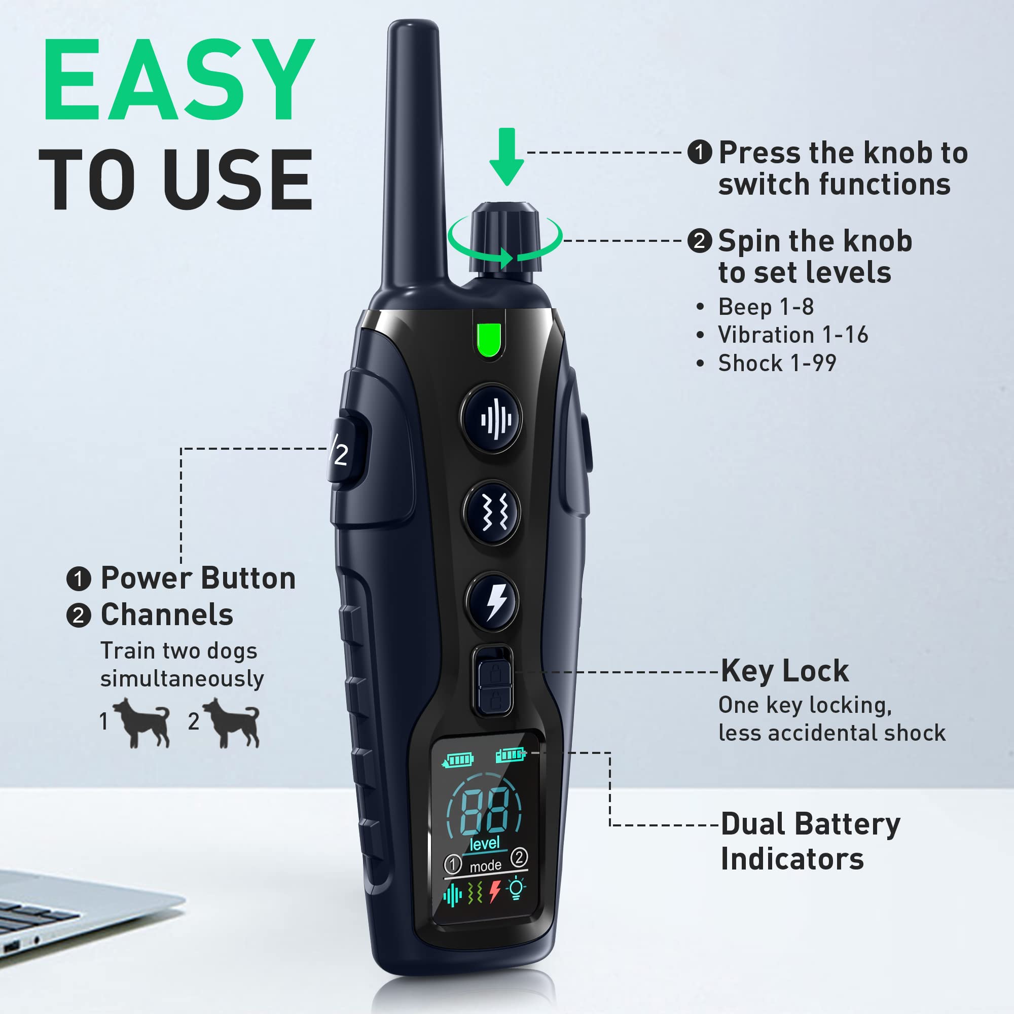 Nikketta compact keypad-lock system to prevent accidental triggers