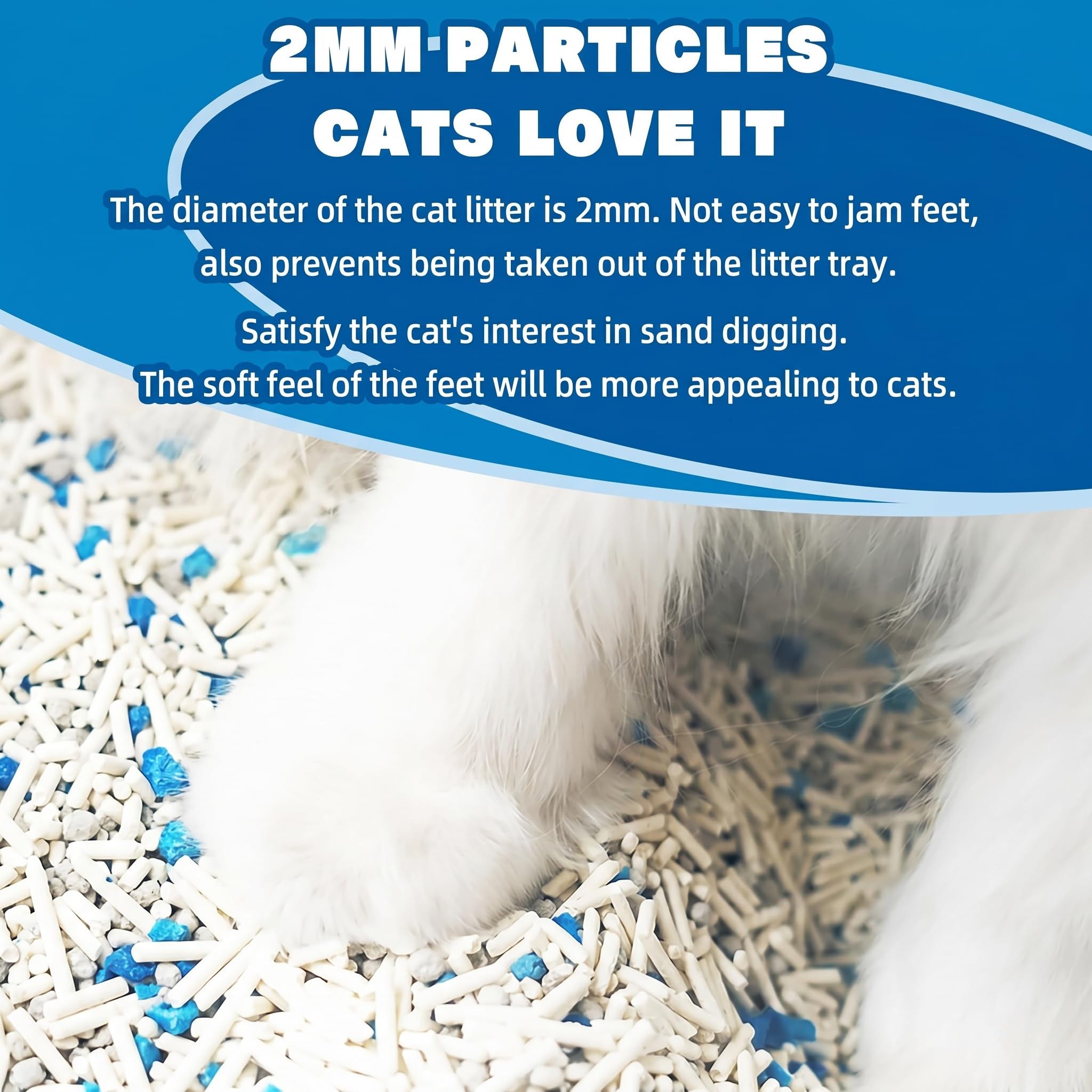 NIKORO Tofu Cat Litter easy-clean litter with compact clumps in the box.