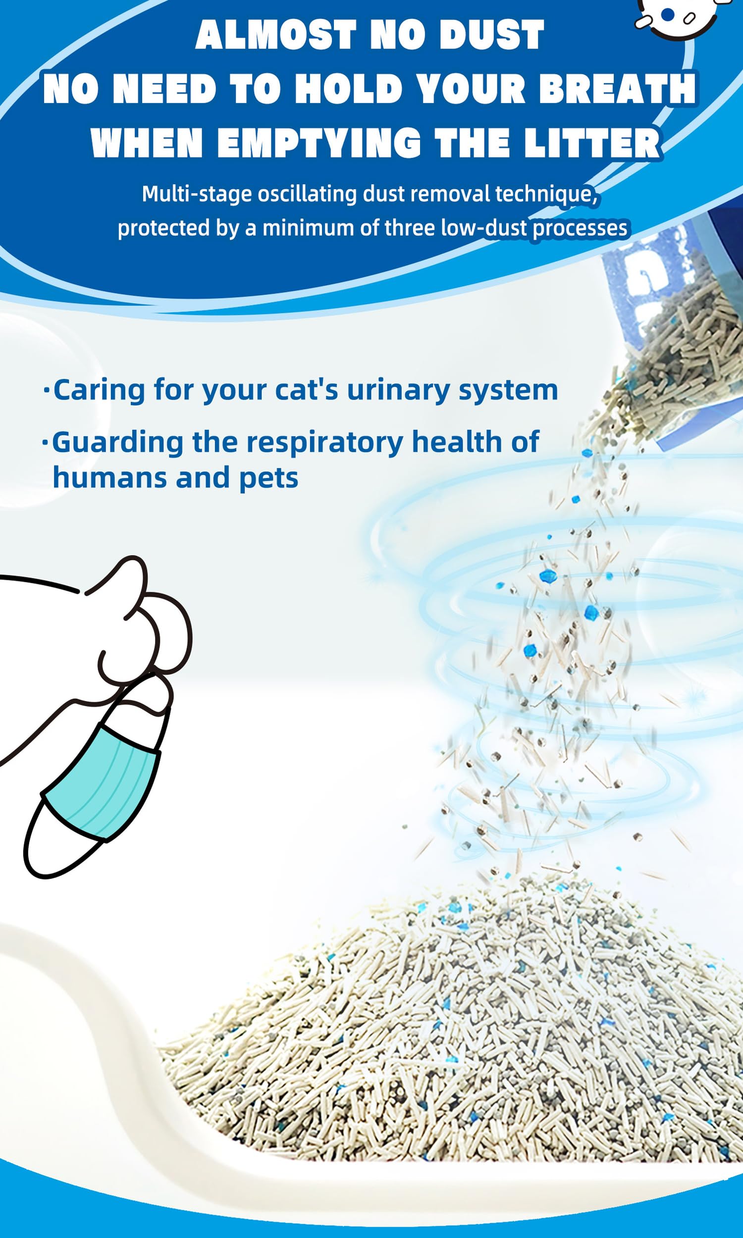 NIKORO Tofu Cat Litter packaging supports easy storage.