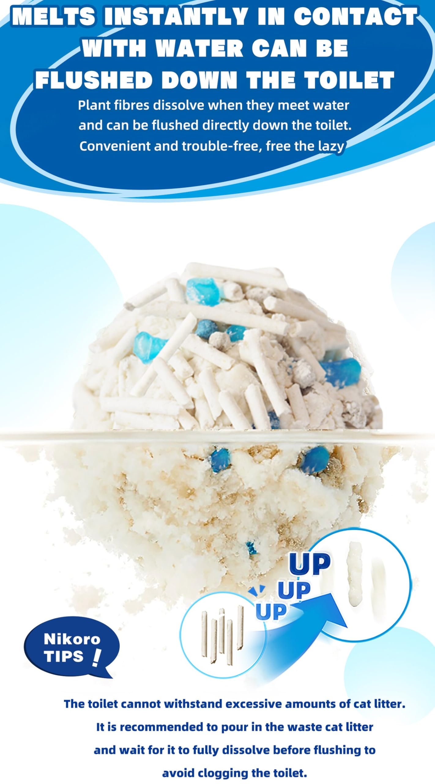 NIKORO Tofu Cat Litter comes in a practical multi-pack for households.