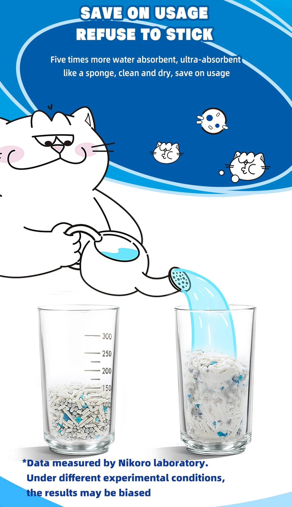 NIKORO Tofu Cat Litter unscented for sensitive noses.