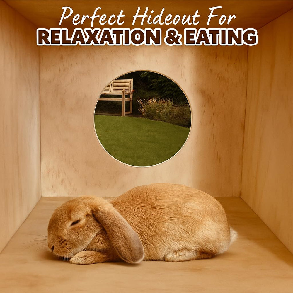 NIKOS PETS wooden hideout preserves insulation and comfort in a durable design