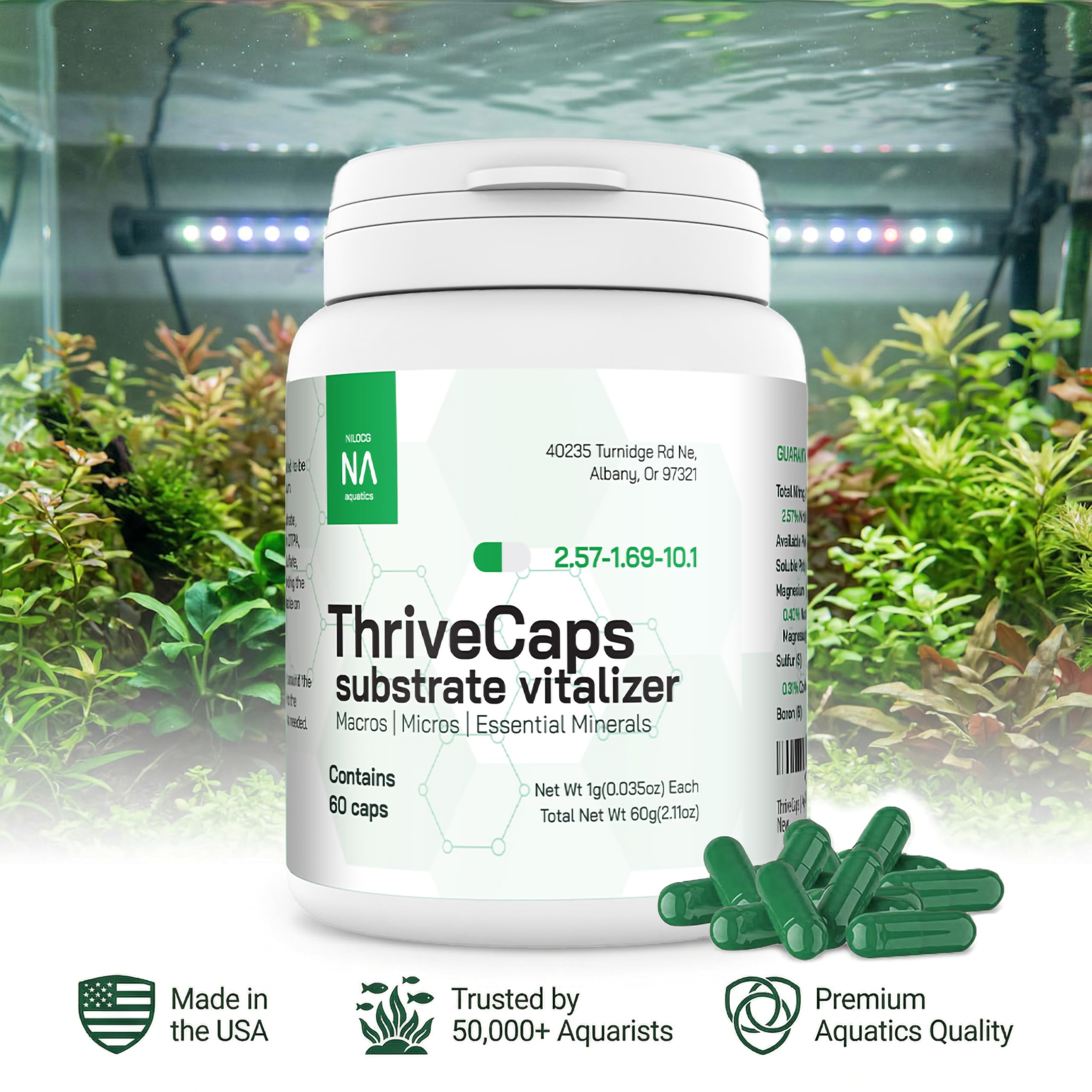 Supports steady, healthy root growth for lush aquatic plants.