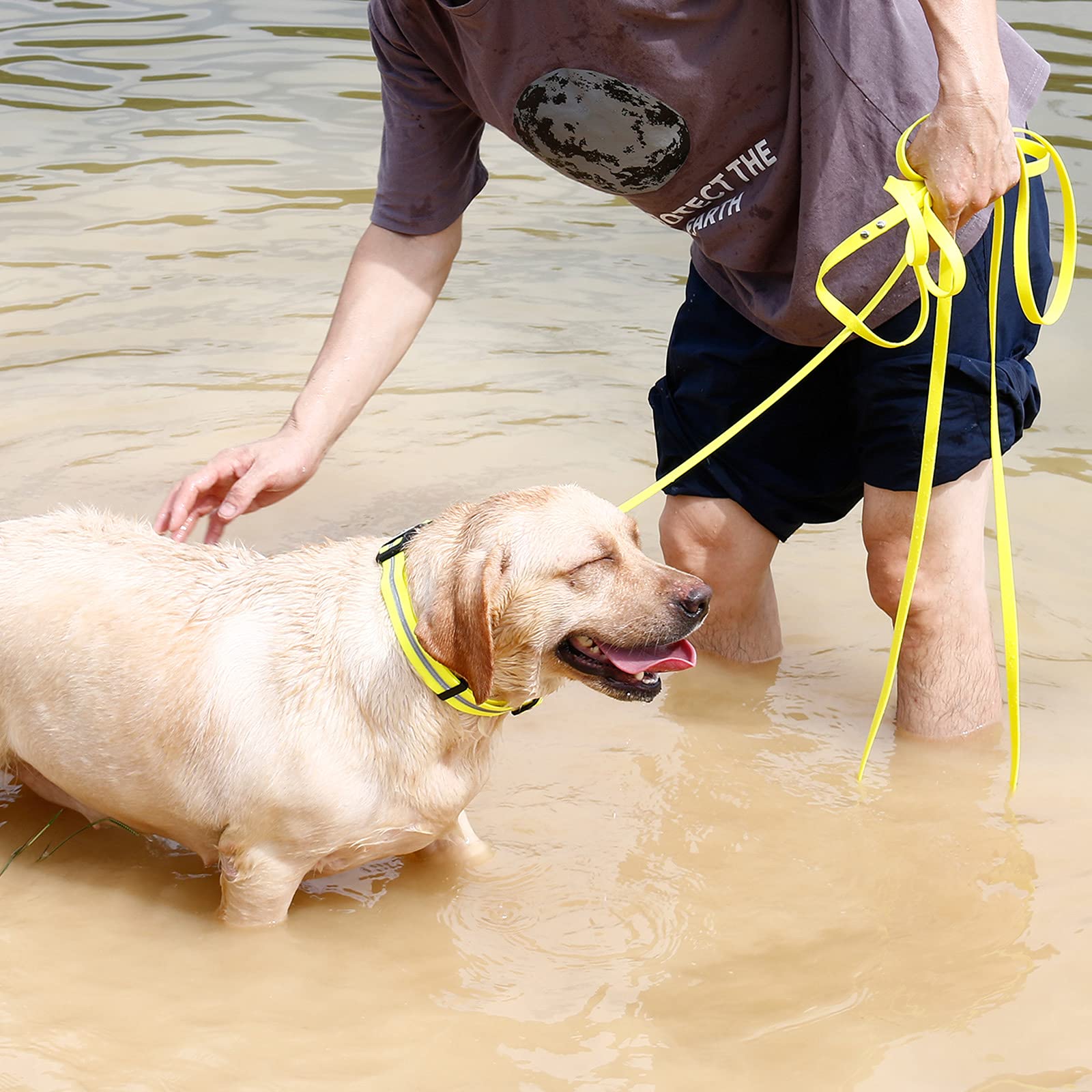 NIMBLE durable poly-coated nylon leash withstands regular use