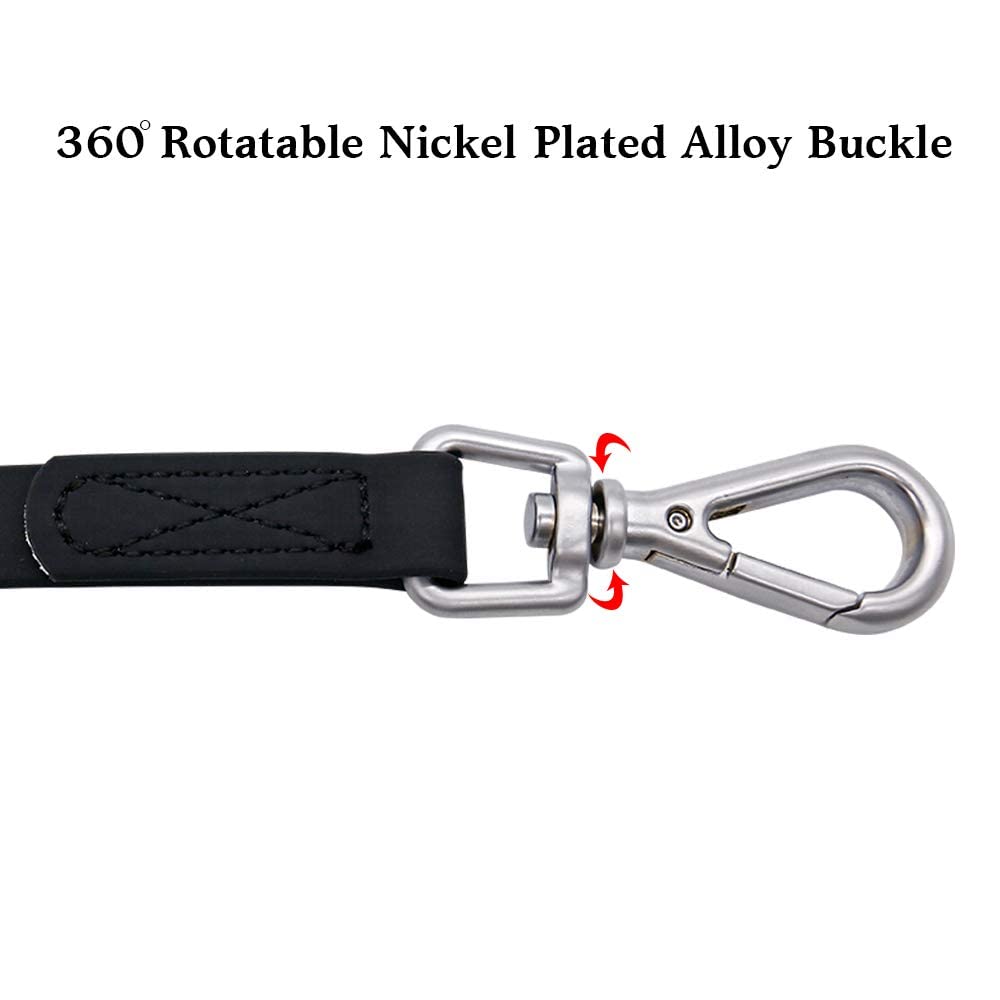 NIMBLE waterproof dog leash 15ft black perfect for quick recalls during hikes
