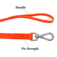 NIMBLE waterproof dog leash 30ft orange for daily outdoor walks and training