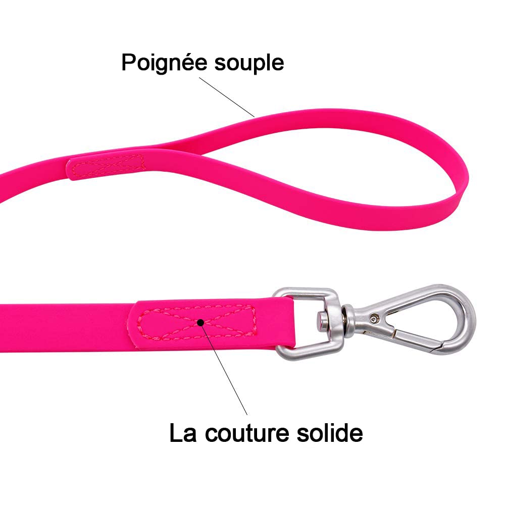 NIMBLE waterproof dog leash nylon texture close-up showing durable coating for all weather