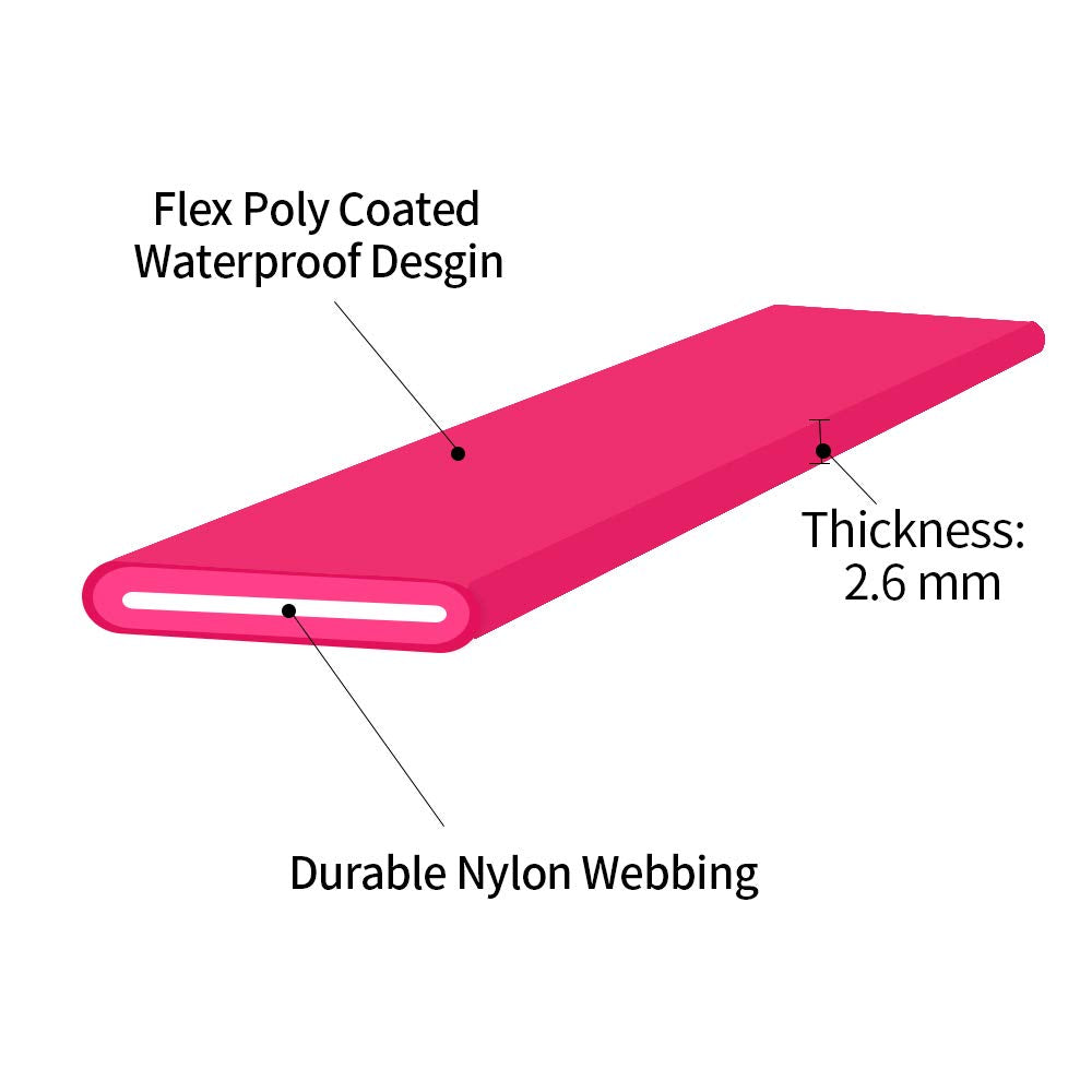 NIMBLE waterproof long dog leash 10 ft ideal for beach and outdoor play.