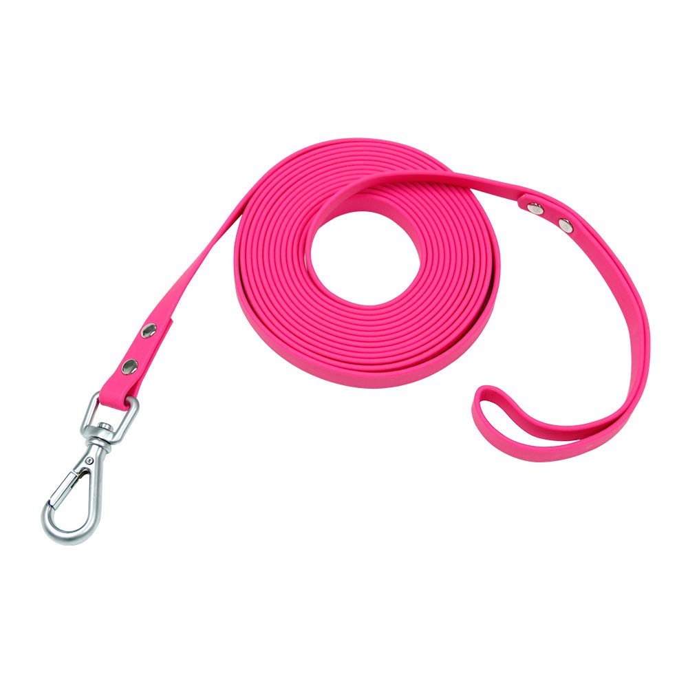 NIMBLE waterproof long dog leash 5 ft with secure handle for recall training.