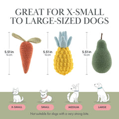 Nina Woof strawberry soft toy for safe play and tactile engagement