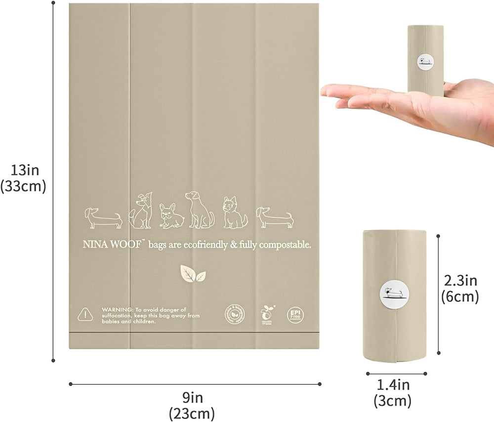 Nina Woof light packaging reduces environmental footprint.