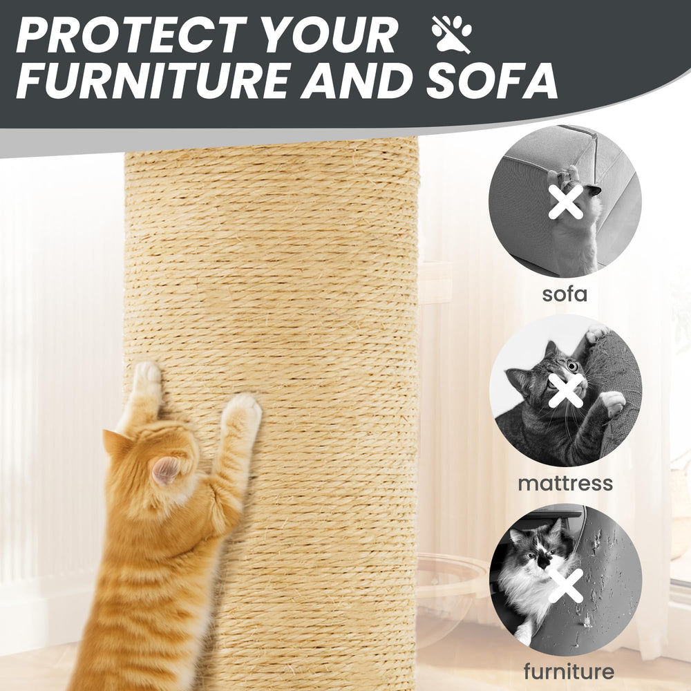 Nineshi heavy-base non-slip cat tree for stable play