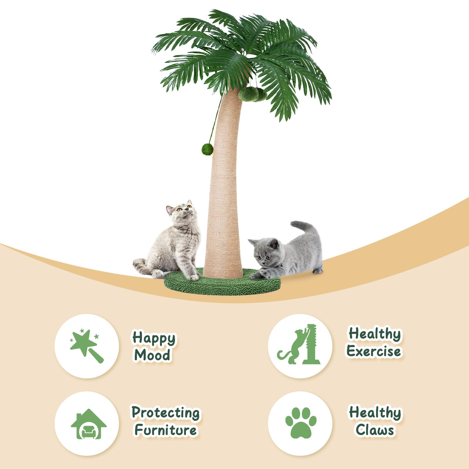 Included tools for quick assembly of the Nineshi cat scratching post