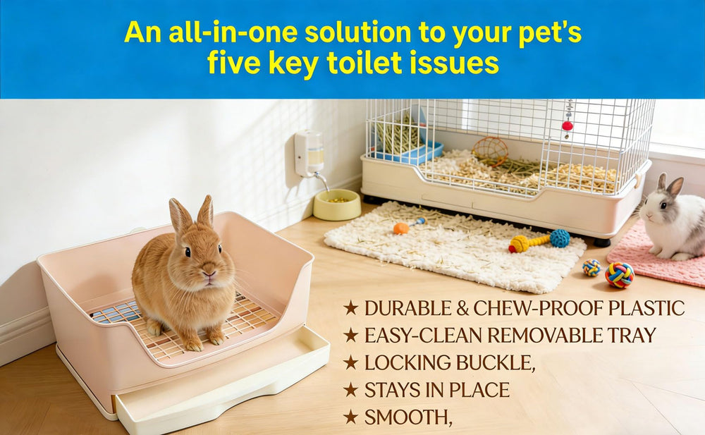 NINGVIHE litter-tray drawer removal demonstrates easy waste disposal.