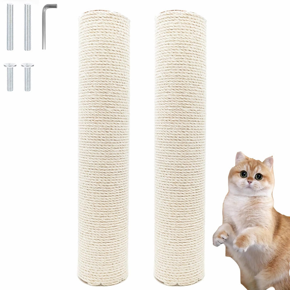 NINGVIHE M8 cat scratching post replacement 15.7 inch sisal pole for durability.