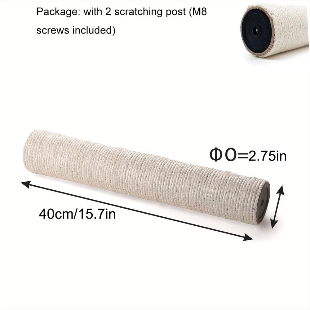 NINGVIHE M8 replacement 2-7 inch diameter sisal pole close-up texture.