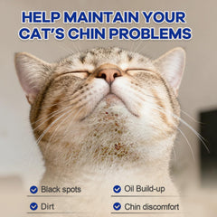 Ninibabie Cat Chin Care Wipes under-chin cleanse reduces grease buildup