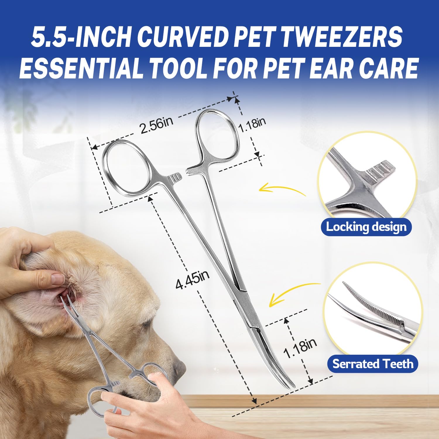 Ninibabie curved locking forceps for precise removal