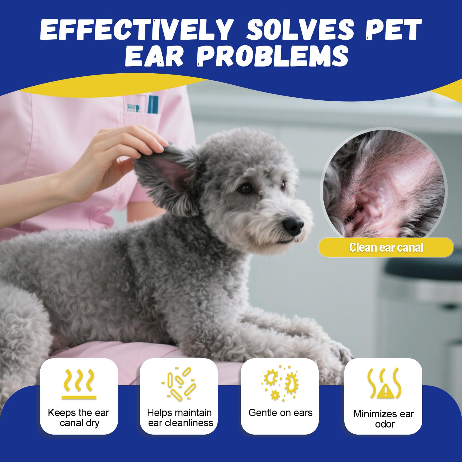 Ninibabie dry-groom setup reduces slip during plucking.
