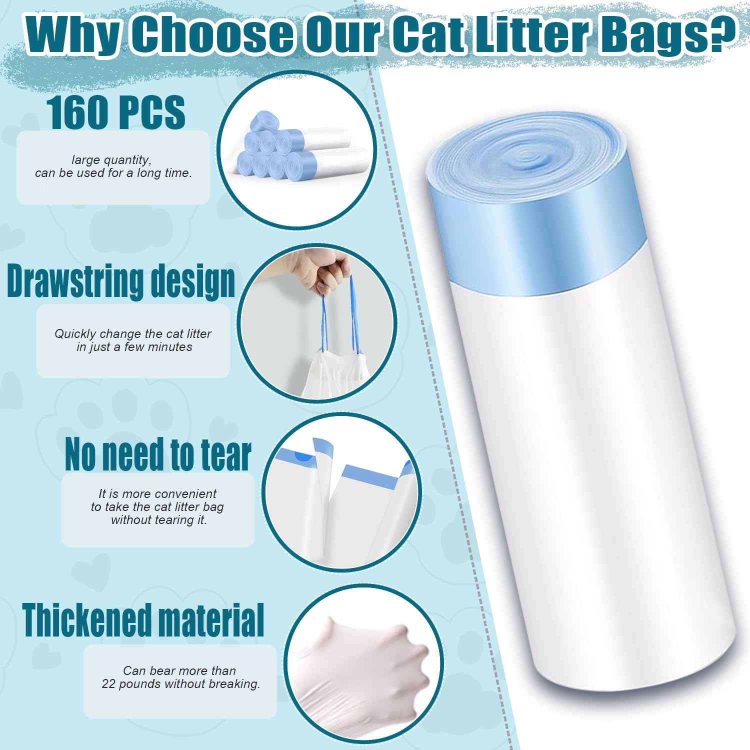 Niserelesa 25x16-inch liner ready for automatic litter boxes