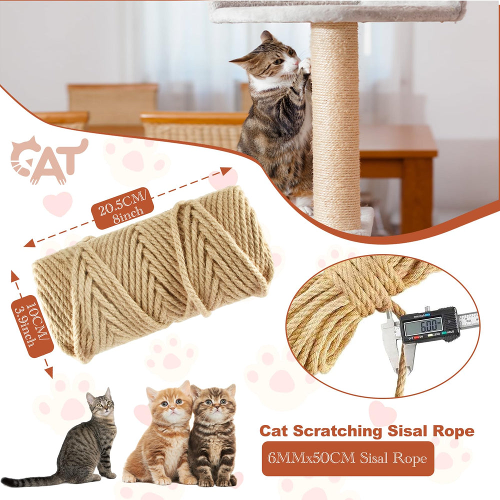 Niserelesa cat scratch post wrap showing natural texture cats love