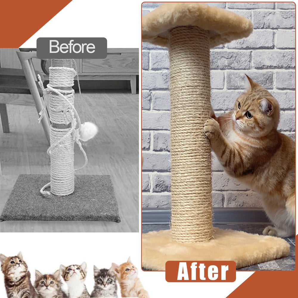Niserelesa furniture protection rope helps prevent cat furniture scratches.