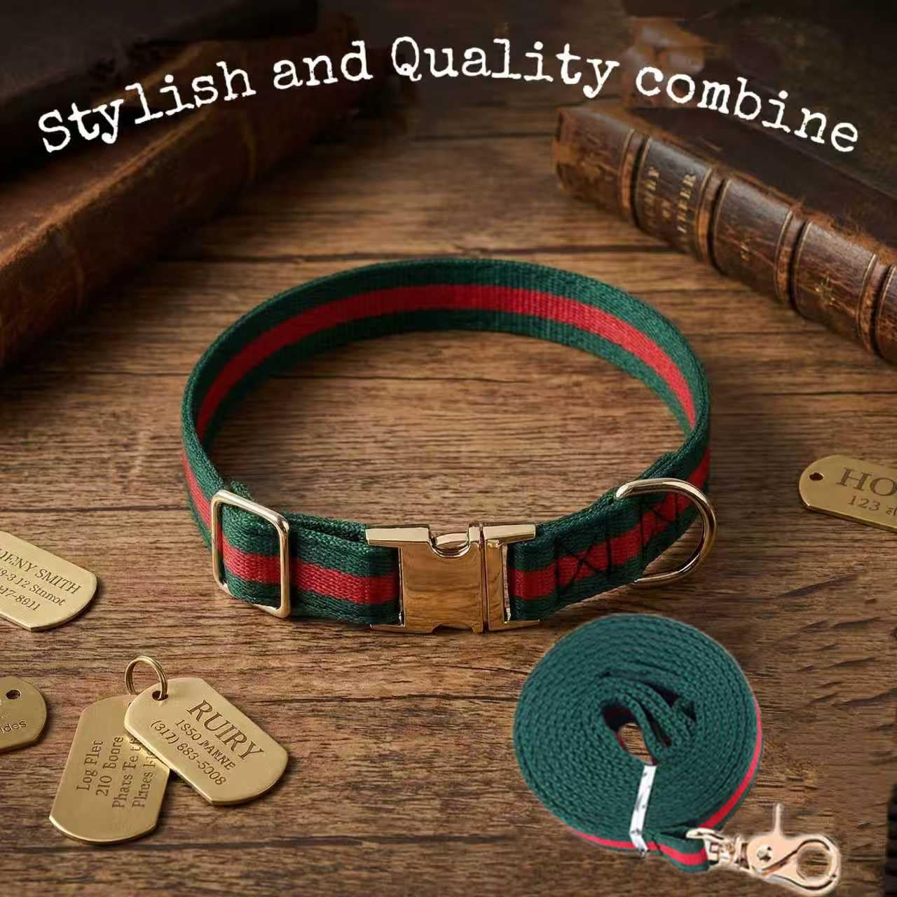 NISIYE luxury dog collar showcases stylish, premium design for special occasions.