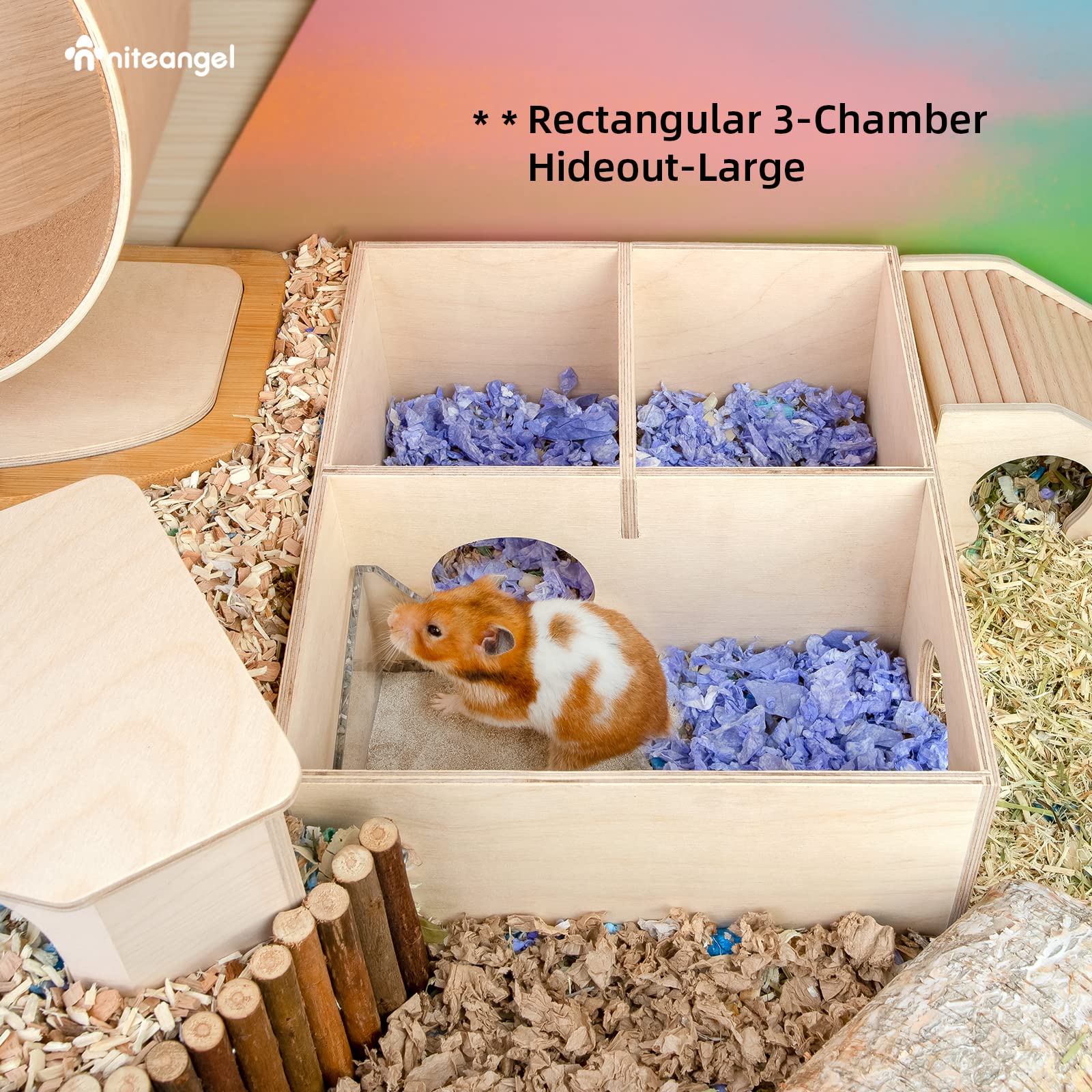 Niteangel acrylic construction eases cleaning and reduces odors