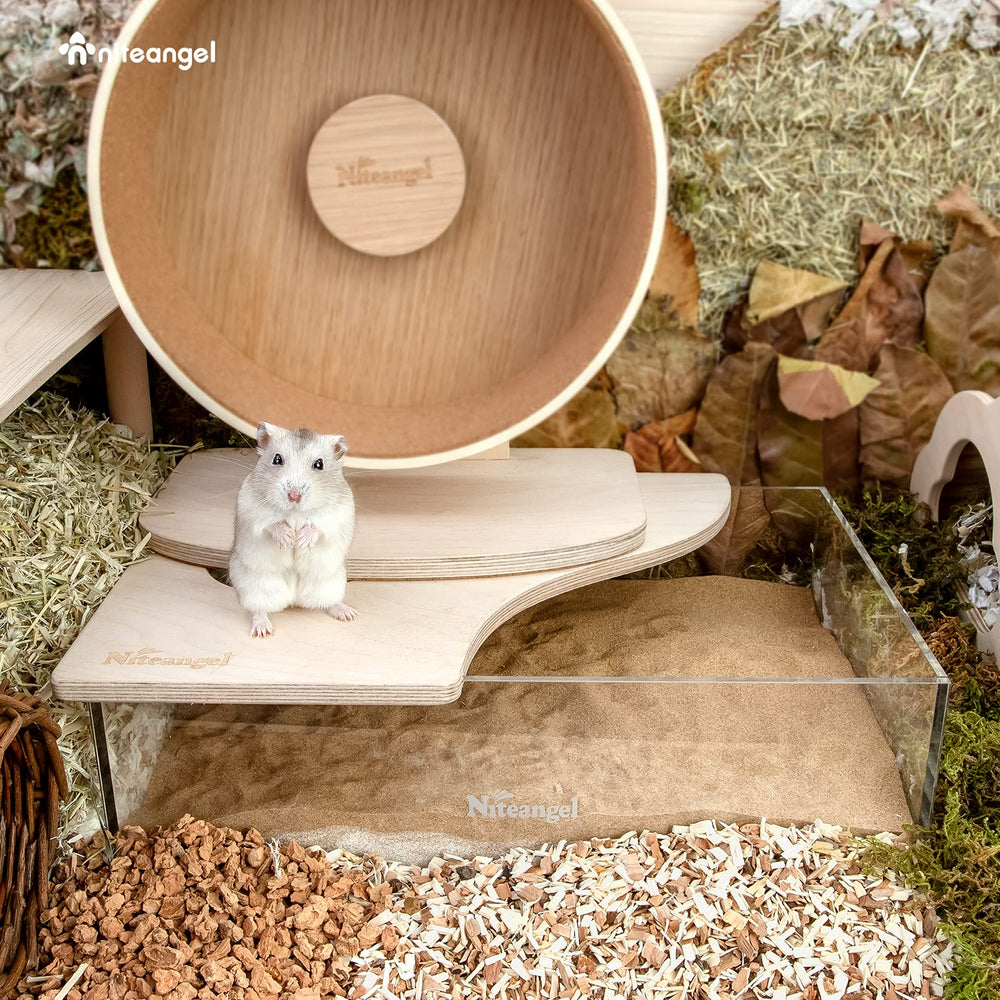 Niteangel acrylic sand bath for hamsters, easy cleaning and care.