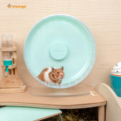 Niteangel adjustable-height stand showing versatile setup for different cages.