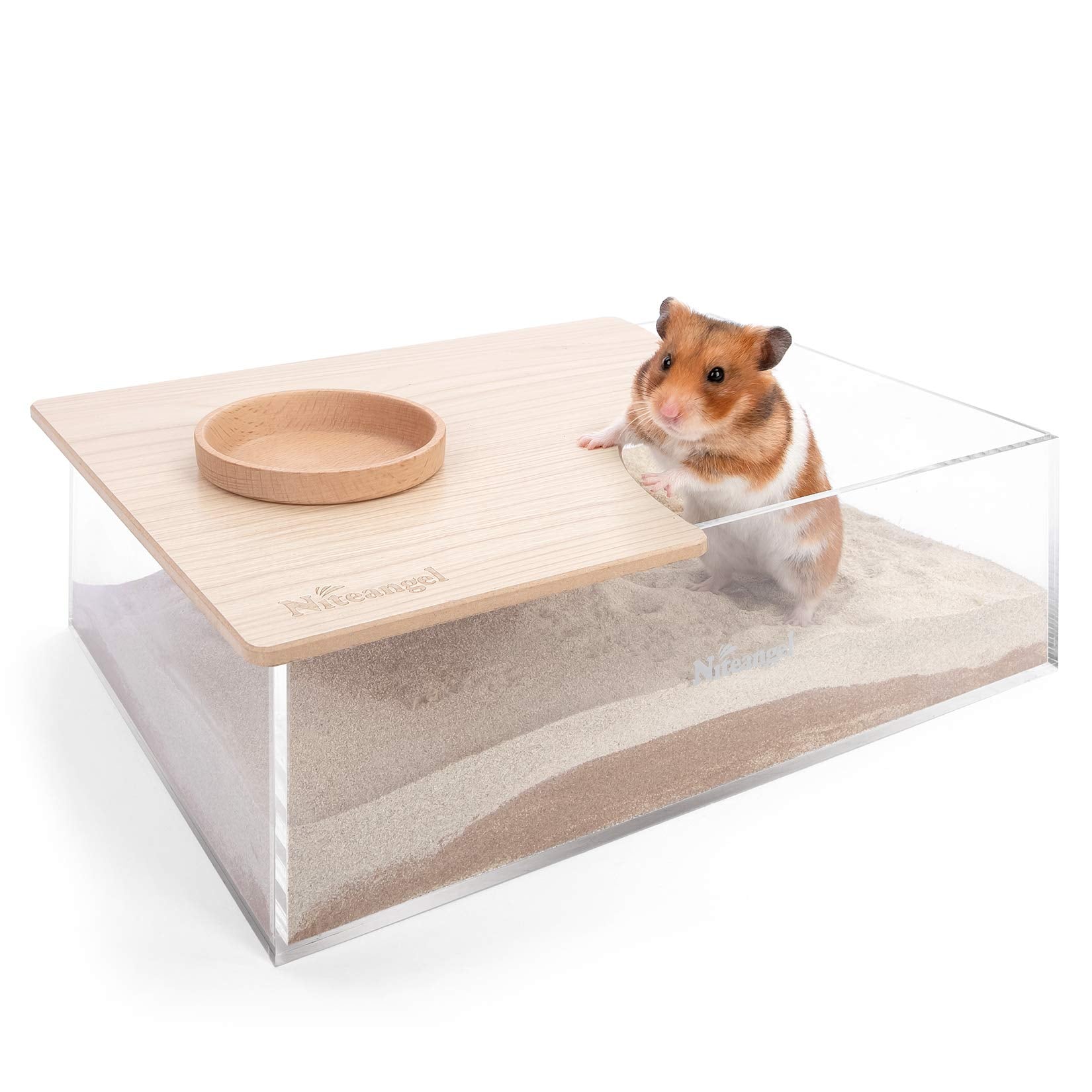 Niteangel Animal Sand-Bath Box rectangle front view for spacious bathing