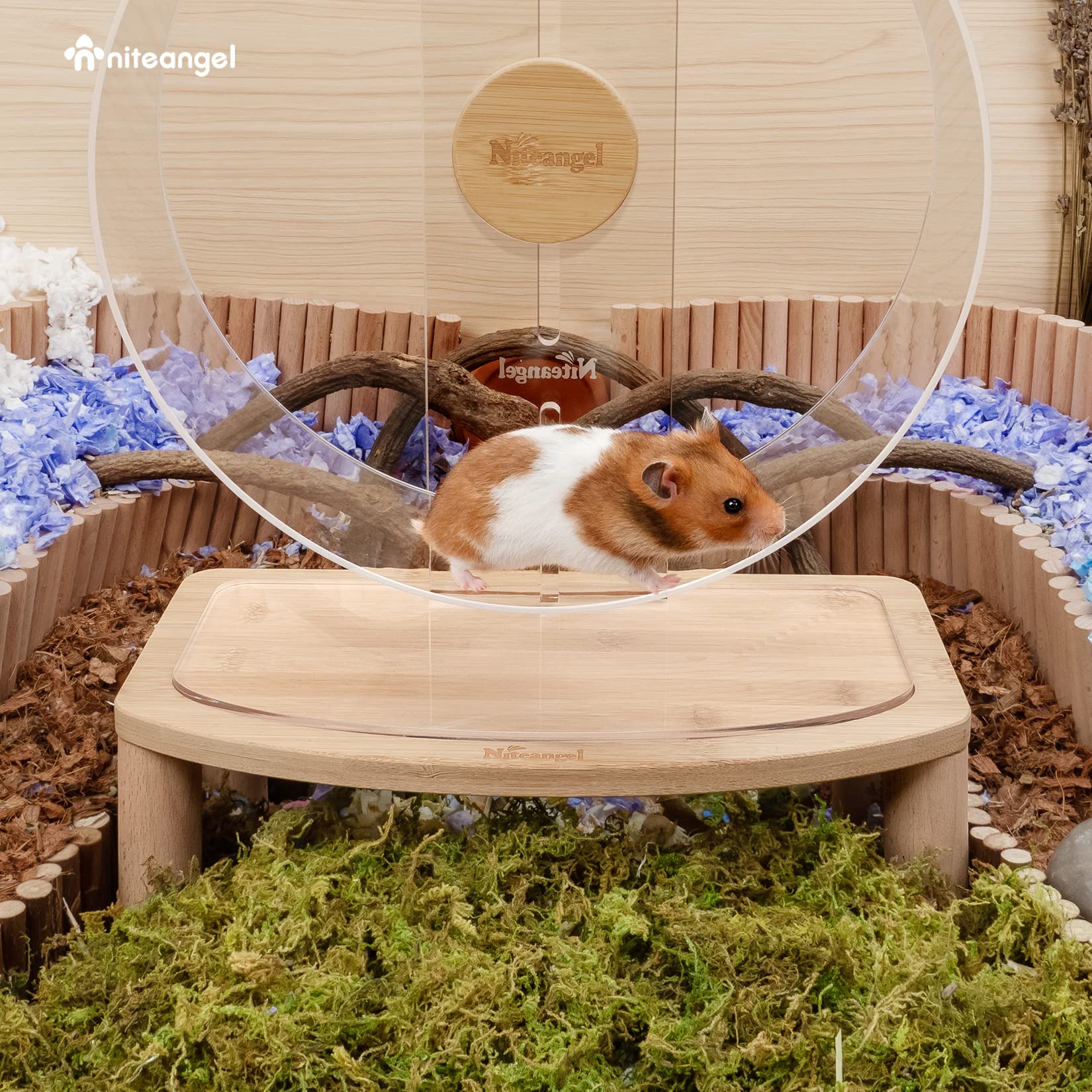 Niteangel bamboo and beech materials detail for platform durability