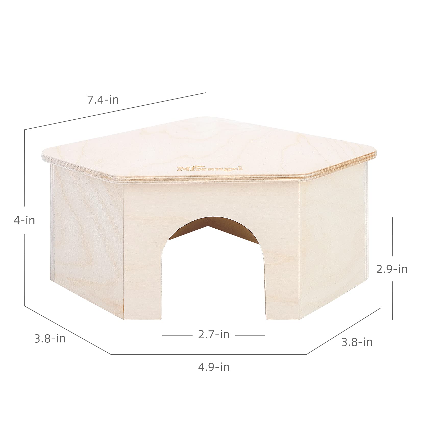 Niteangel birch plywood and beech sticks create durable, chew-safe habitat.
