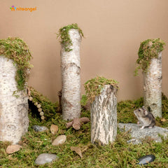 Niteangel forest moss bedding for gerbil nest supports burrowing and dryness.