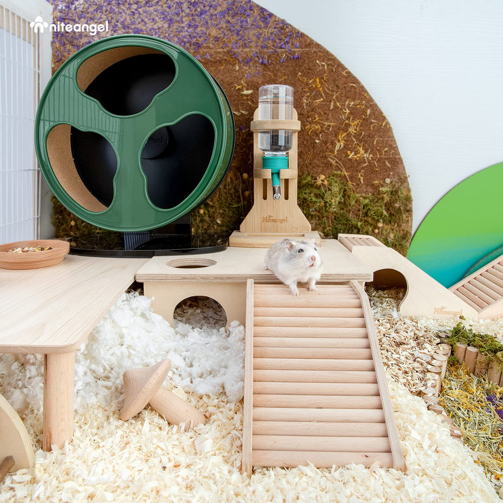 Niteangel habitat decor cabin adds charm to any cage while inviting exploration