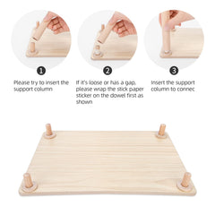 Niteangel Hamster Play wooden platform in use with a small pet