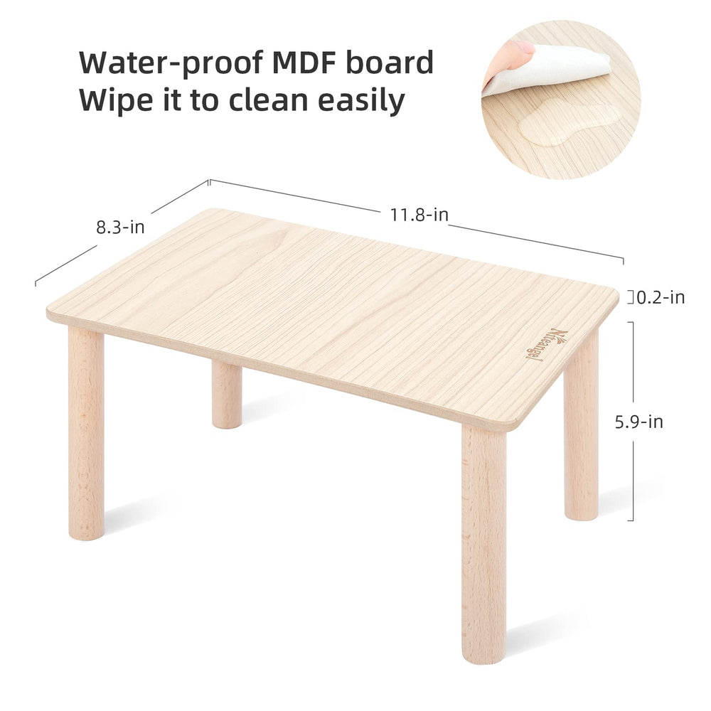 Niteangel Hamster Play wooden platform side view highlights durability and secure play space
